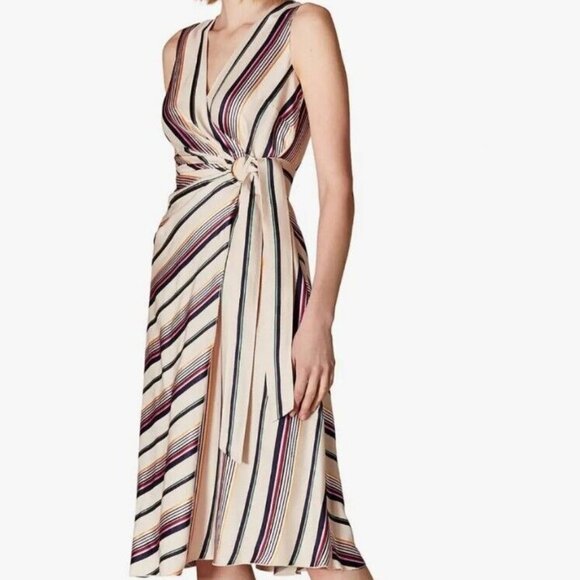 Karen Millen Dresses & Skirts - Karen Millen Striped Wrap Dress